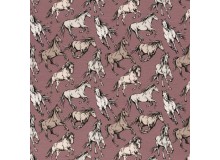 Jersey - Pferde dunkelrosa